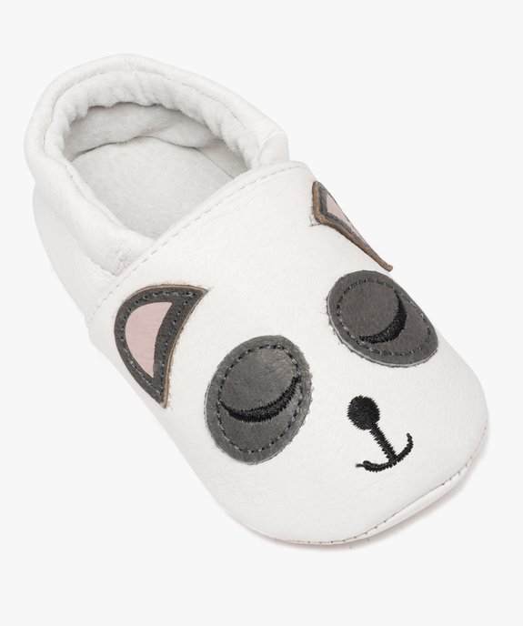 Chaussons de naissance bébé en cuir motifs animaux vue5 - GEMO(BB COUCHE) - GEMO