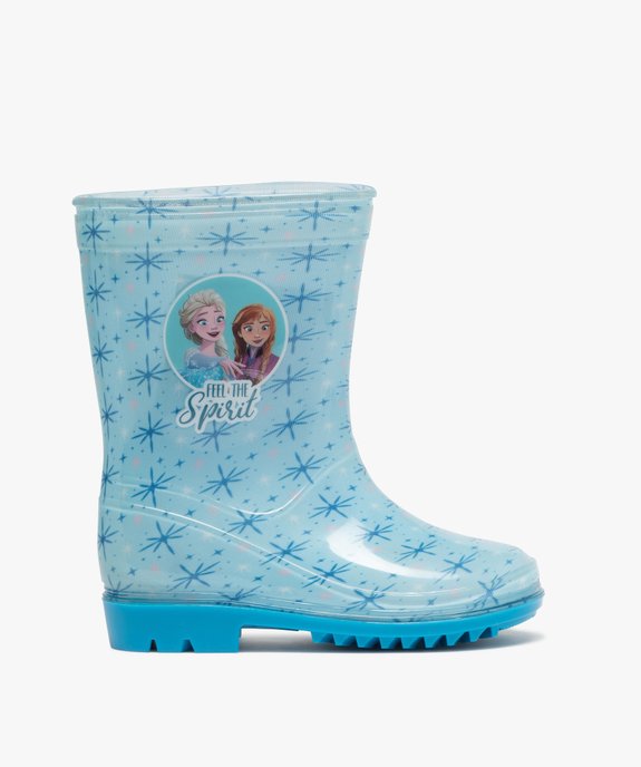 Bottes de pluie fille à semelle crantée - Reine des Neiges vue1 - REINE DES NEIGE - GEMO