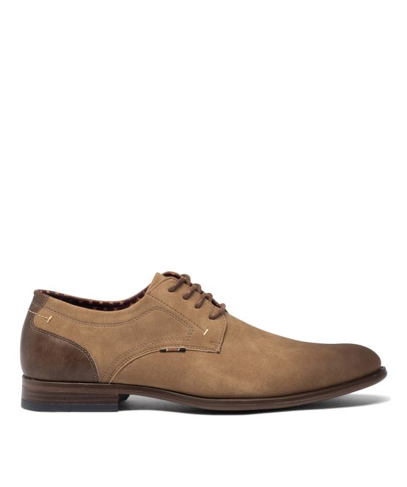 Derbies unis effet patiné homme vue2 - GEMO(URBAIN) - GEMO