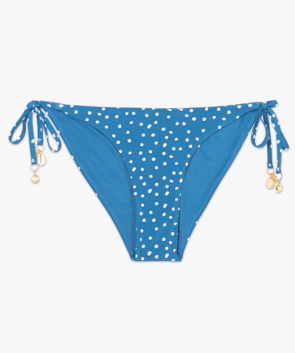 Bas de maillot de bain femme à pois vue4 - GEMO (PLAGE) - GEMO