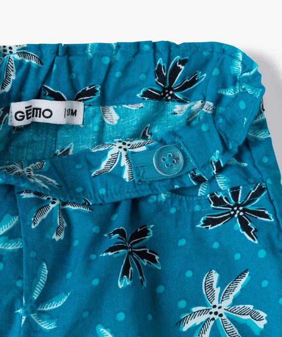 Short bébé fille à motifs fleuris vue2 - GEMO(BEBE DEBT) - GEMO