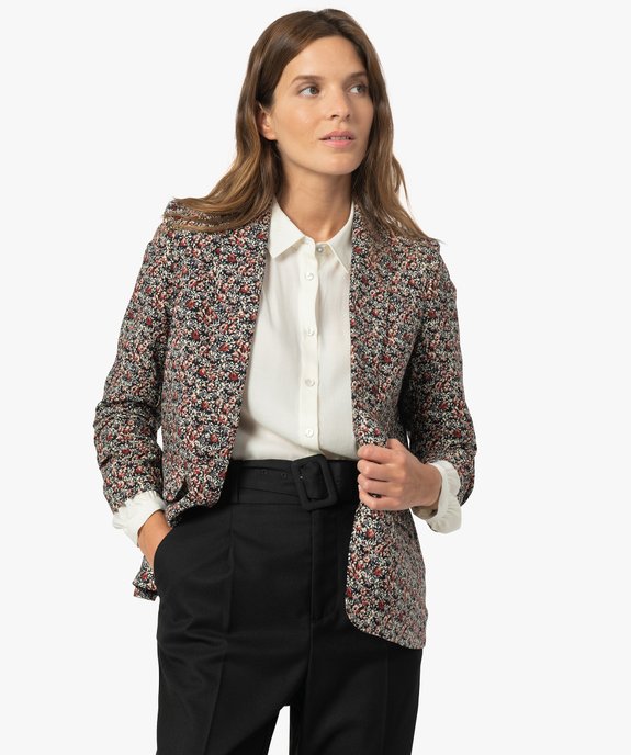 Veste à manches ¾ froncées femme vue1 - GEMO(FEMME PAP) - GEMO