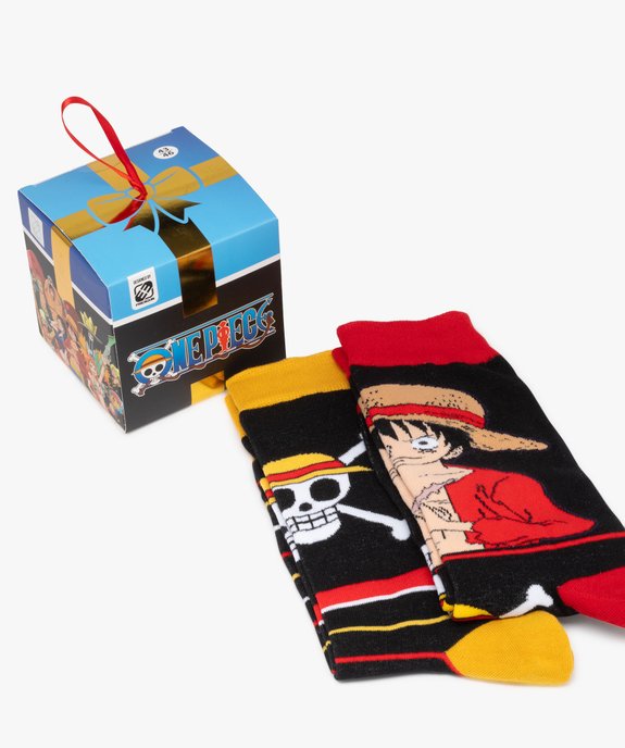 Chaussettes motif robot homme dans boite cadeau (lot de 2) - Freegun X One Piece vue1 - FREEGUN - GEMO