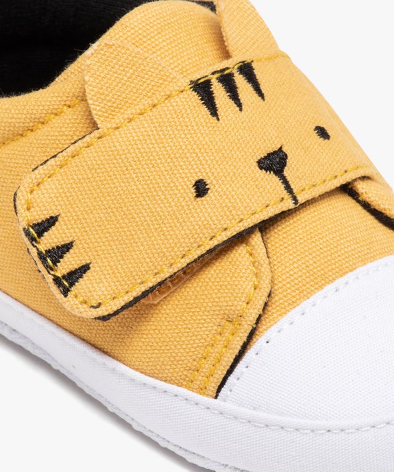 Chaussons de naissance bébé garçon en toile motif tigre vue6 - GEMO 4G BEBE - GEMO