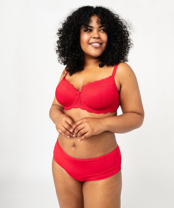 Soutien-gorge grande taille à armatures et coques fines  vue9 - GEMO(HOMWR FEM) - GEMO