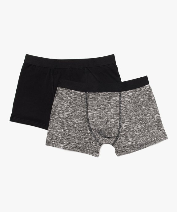 Boxer homme en coton stretch (lot de 2) vue1 - GEMO 4G HOMME - GEMO