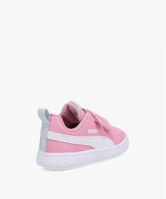 Baskets bébé bicolores à scratch – Puma Courtflex vue4 - PUMA - GEMO