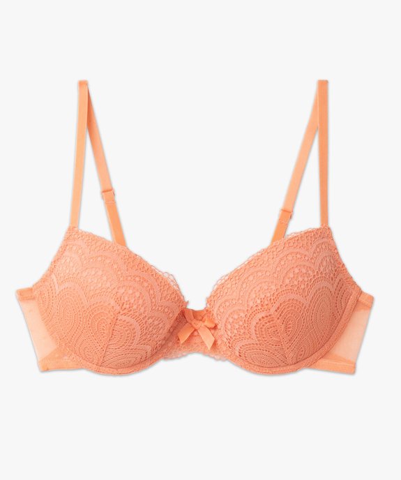 Soutien-gorge corbeille en dentelle à armatures vue4 - GEMO(HOMWR FEM) - GEMO