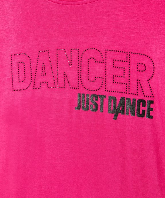 Tee-shirt fille à manches courtes spécial danse - Just Dance vue2 - JUST DANCE - GEMO