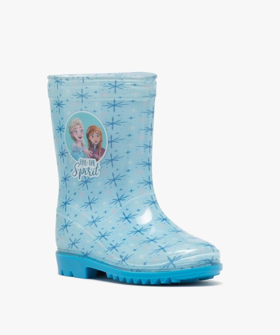 Bottes de pluie fille à semelle crantée - Reine des Neiges vue2 - REINE DES NEIGE - GEMO