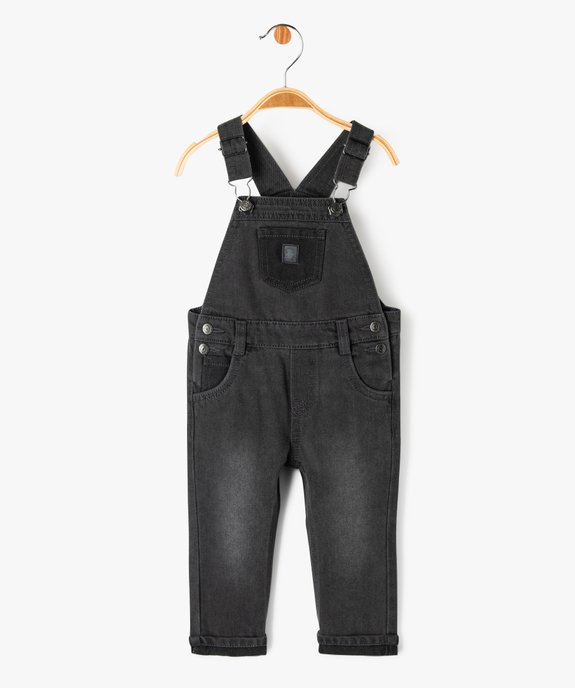 Salopette en jean coupe slim bébé garçon - LuluCastagnette vue1 - LULUCASTAGNETTE - GEMO