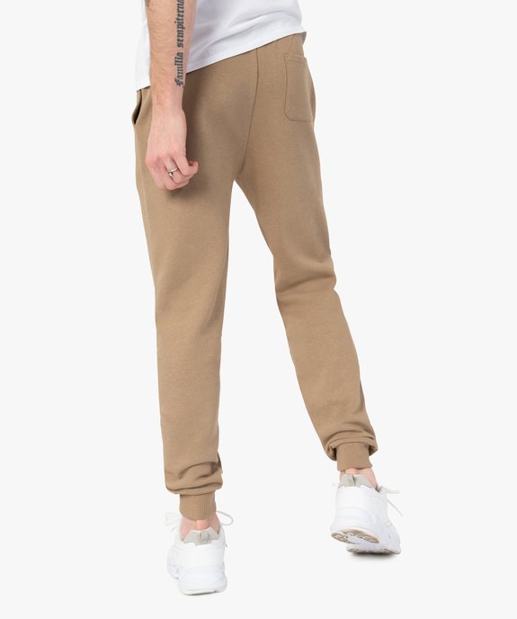 Pantalon de jogging molletonné homme vue3 - GEMO 4G HOMME - GEMO