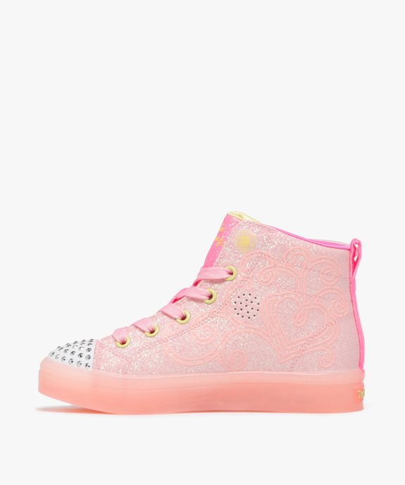 Baskets fille mid-cut à strass et à paillettes avec ailes de fée fantaisie - Skechers vue4 - SKECHERS - GEMO