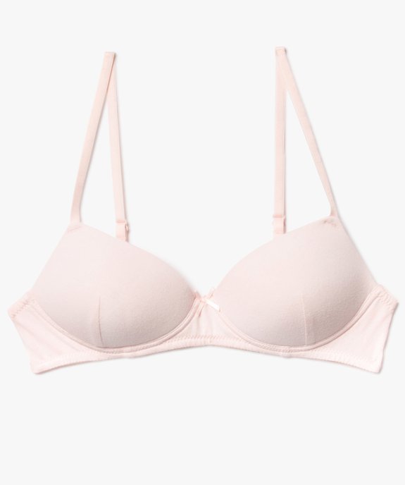 Soutien-gorge avec bonnets paddés fille vue1 - GEMO 4G FILLE - GEMO