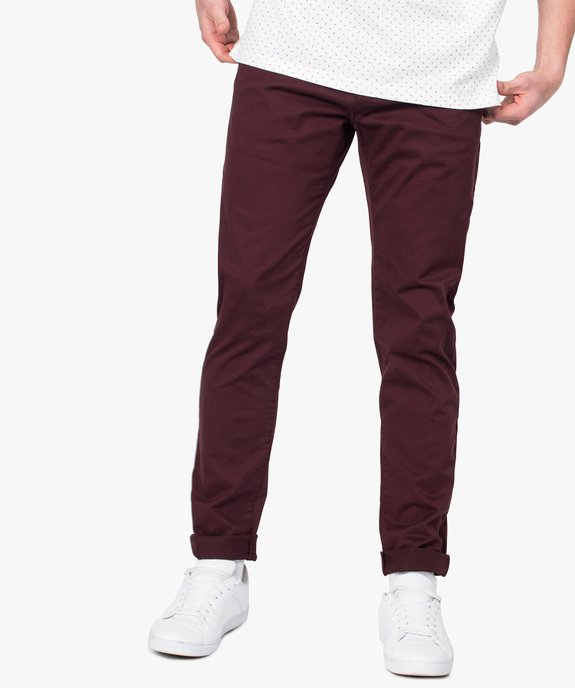 Pantalon homme chino coupe slim vue1 - GEMO (HOMME) - GEMO