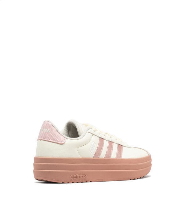 Baskets en cuir VL Court bold avec semelle plateforme femme - Adidas vue10 - ADIDAS - GEMO