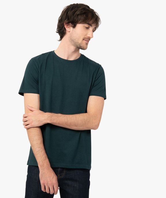 Tee-shirt à manches courtes et col rond homme vue1 - GEMO 4G HOMME - GEMO