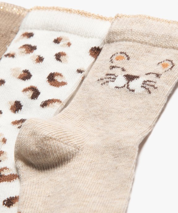 Chaussettes à motifs bébé fille  vue2 - GEMO 4G BEBE - GEMO