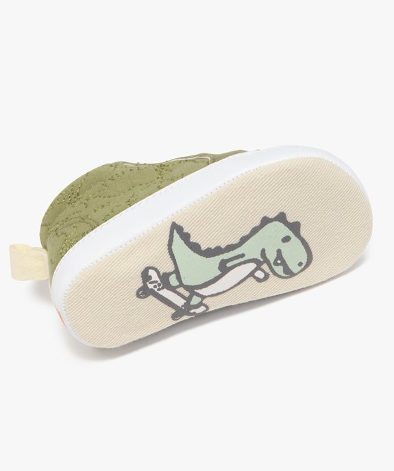 Chaussons de naissance bébé garçon baskets souples dinosaure vue6 - LITTLE LOVE - GEMO