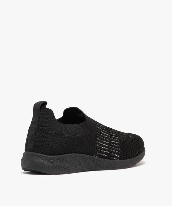 Baskets femme slip-on en mesh ajouré et à paillettes vue4 - GEMO (SPORTSWEAR) - GEMO