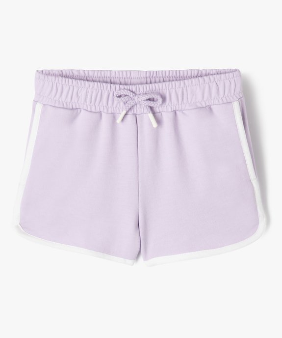 Short en maille avec taille élastique fille vue1 - GEMO (ENFANT) - GEMO