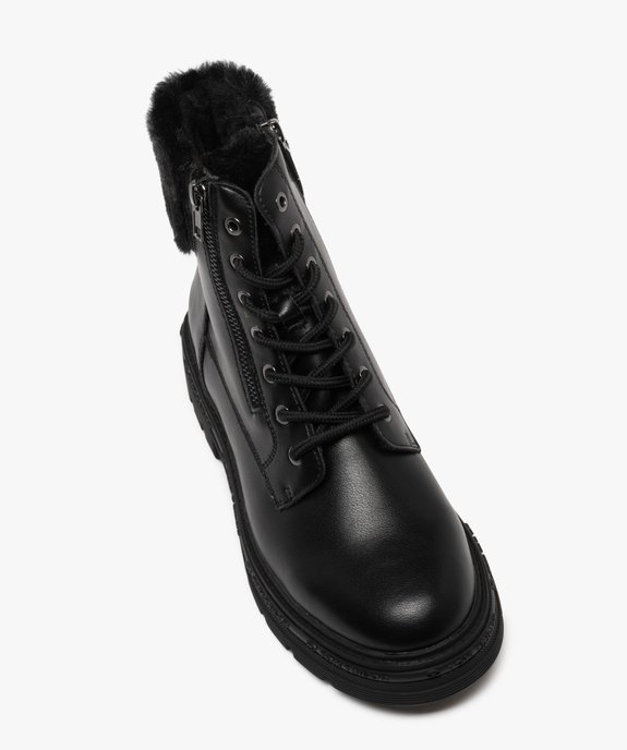 Boots fourrées à lacets et zips femme vue5 - TOM TAILOR - GEMO