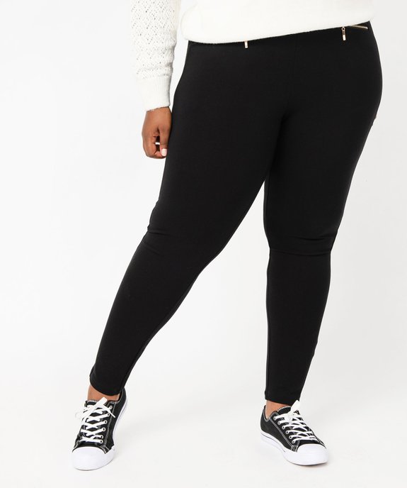 Leggings avec fausses poches zippées femme grande taille vue1 - GEMO (G TAILLE) - GEMO