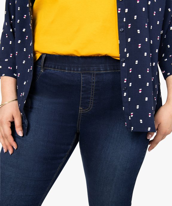 Jegging femme grande taille en coton stretch vue2 - GEMO (G TAILLE) - GEMO