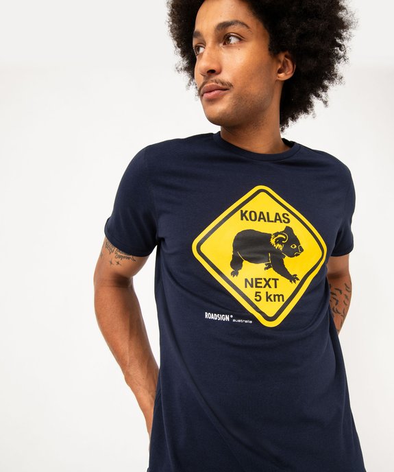 Tee-shirt manches courtes imprimé homme - Roadsign vue2 - ROADSIGN D - GEMO