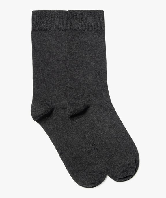 Chaussettes fines tige haute homme (lot de 2) vue1 - GEMO(HOMWR HOM) - GEMO