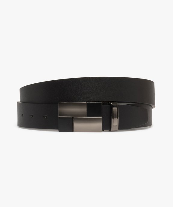 Ceinture unie avec boucle plate fantaisie homme vue3 - GEMO (ACCESS) - GEMO