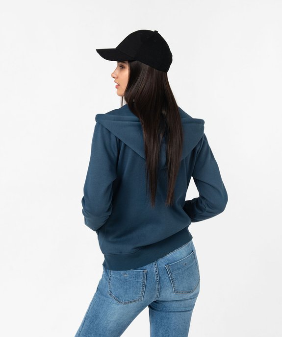 Sweat zippé à capuche femme vue3 - GEMO(FEMME PAP) - GEMO