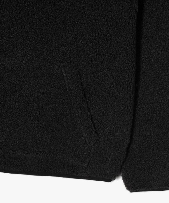 Sweat à capuche en maille bouclette garçon vue3 - GEMO (JUNIOR) - GEMO