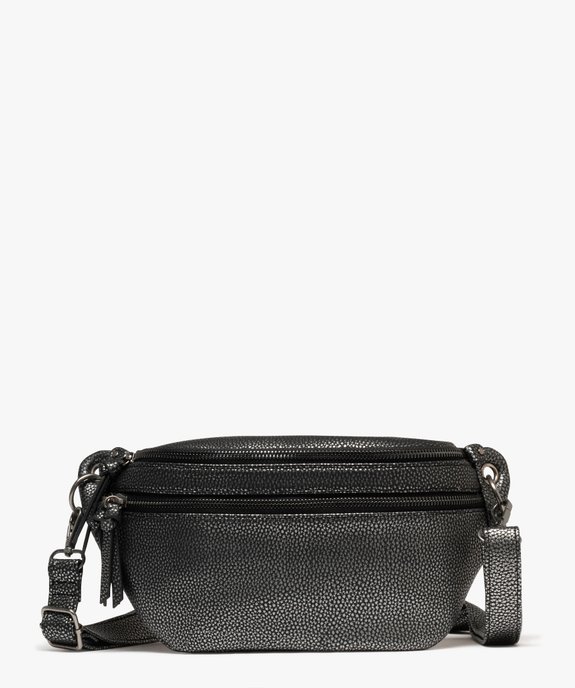 Sac banane grand format en matière grainée femme vue1 - GEMO (ACCESS) - GEMO