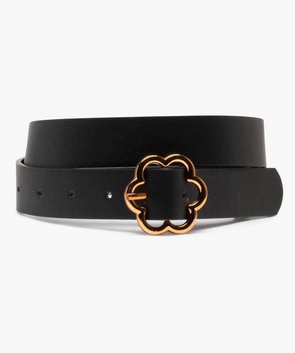 Ceinture femme à boucle fleur cuivrée vue1 - GEMO (ACCESS) - GEMO