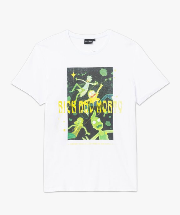 Tee-shirt manches courtes en coton imprimé homme - Rick & Morty vue4 - RICK ET MORTY - GEMO