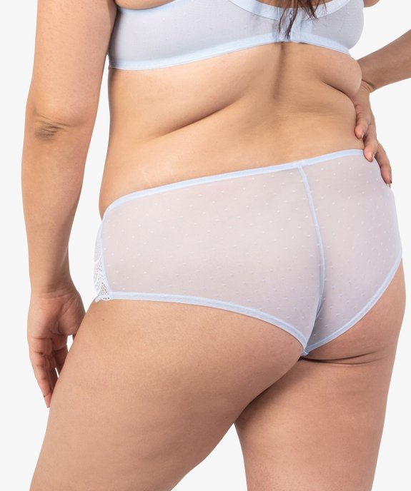 Shorty en dentelle et tulle femme grande taille vue2 - GEMO(HOMWR FEM) - GEMO