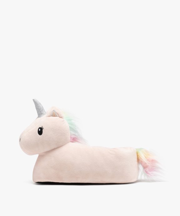 Chaussons fille licorne en volume vue3 - GEMO 4G FILLE - GEMO