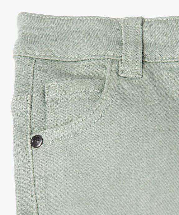 Pantalon slim en toile extensible bébé garçon vue3 - GEMO 4G BEBE - GEMO