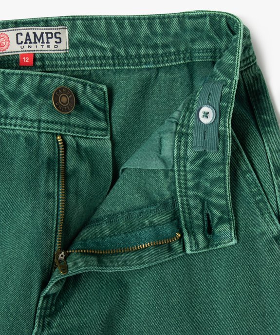 Jean coloré coupe Cargo Straight fille - Camps United vue2 - CAMPS - GEMO