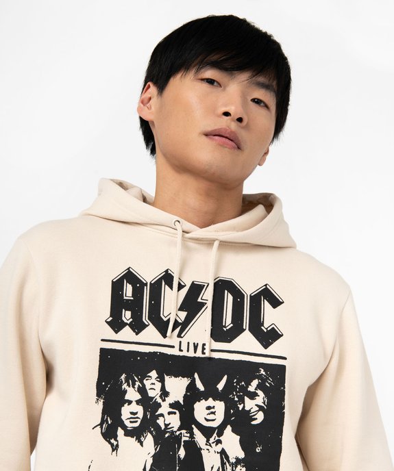 Sweat à capuche avec photo homme - ACDC vue2 - ACDC - GEMO