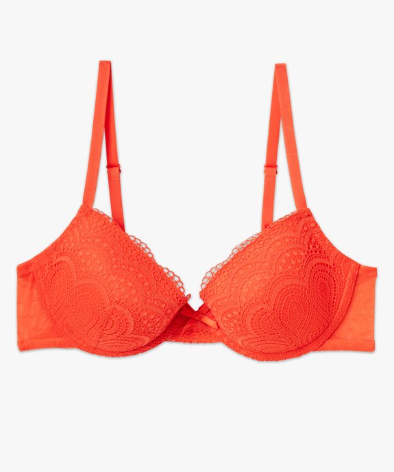 Soutien-gorge corbeille en dentelle à armatures vue4 - GEMO(HOMWR FEM) - GEMO