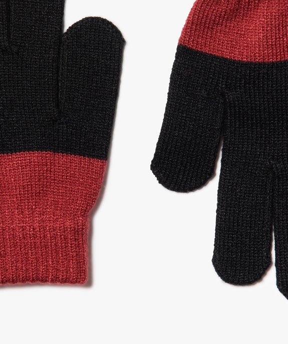 Gants garçon bicolores  vue2 - GEMO (ENFANT) - GEMO