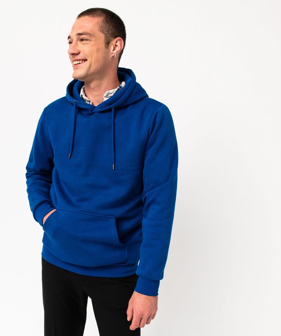 Sweat à capuche intérieur molletonné homme vue1 - GEMO (HOMME) - GEMO