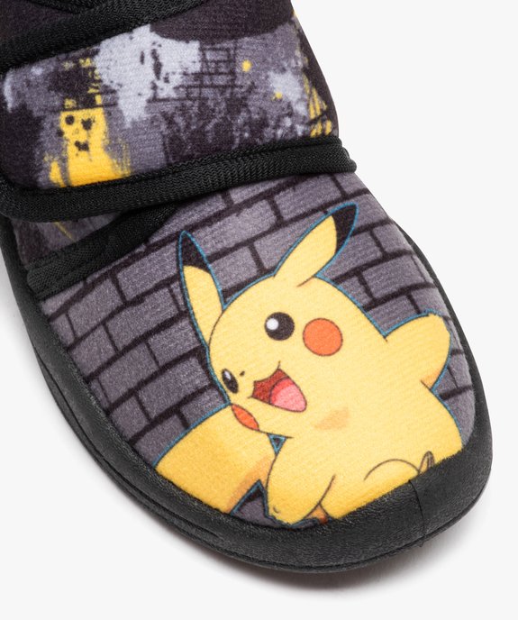 Chaussons garçon à scratch imprimés Pikachu - Pokemon vue6 - POKEMON - GEMO