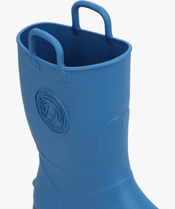 Bottes de pluie garçon unies à anses - Boatilus vue6 - BOATILUS - GEMO