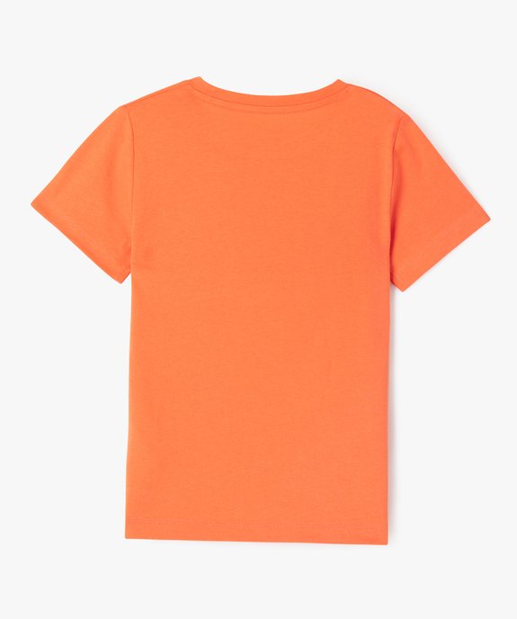 Tee-shirt manches courtes bicolore garçon vue3 - GEMO (ENFANT) - GEMO