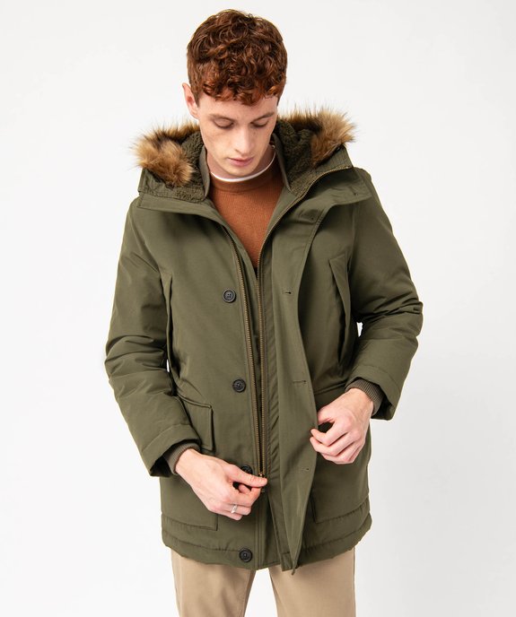 Parka d'hiver à capuche homme vue1 - GEMO (HOMME) - GEMO