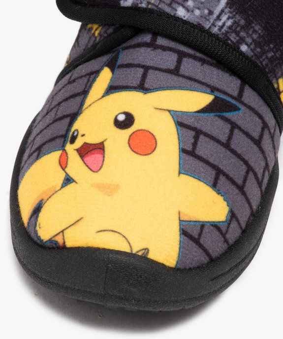 Chaussons garçon imprimés Pikachu à bande scratch - Pokemon vue6 - POKEMON - GEMO