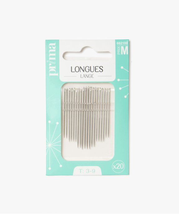 Aiguilles à coudre longues tailles assorties (lot de 20) - Prima vue3 - PRIMA - GEMO